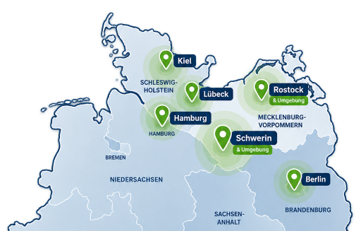 Einsatzgebiet Norddeutschland